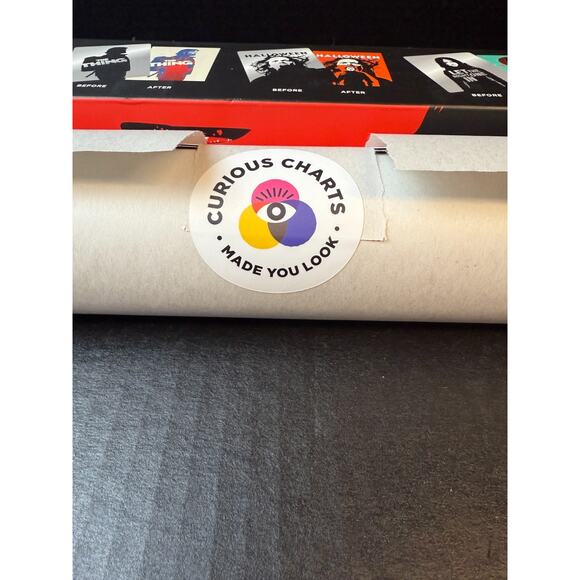 Curious Charts Official Fangoria Horror Movie Scratch Off Poster Top 100 *READ - Picture 2 of 8